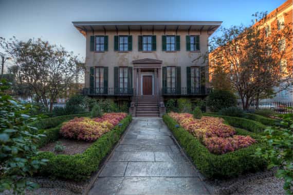 The Andrew Low House, one of Savannah's many historic homes.