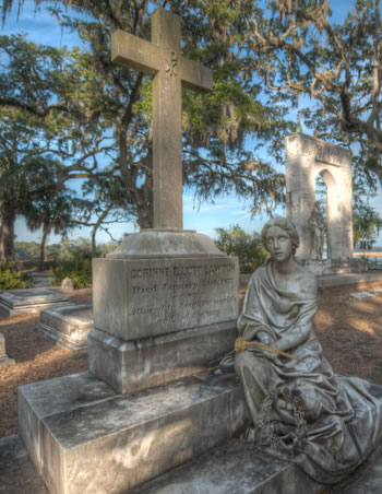 Corinne Lawton, buried in Bonaventure Cemetery