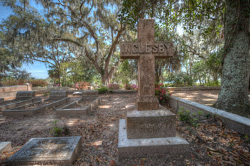 One of the gravesites in the Cemetery