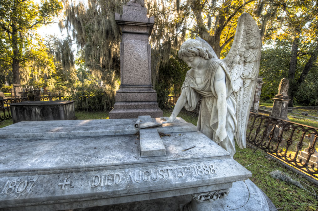 The Louisa Porter Angel in Laurel Grove Cemetery