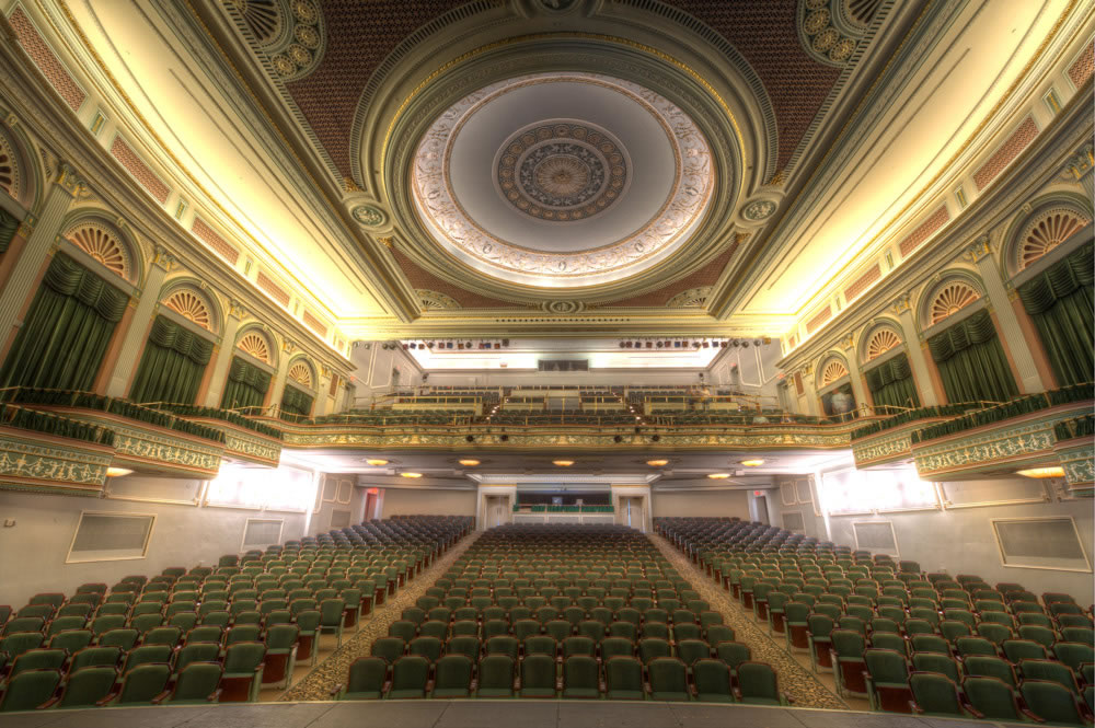 The seating area of the Lucas Theatre