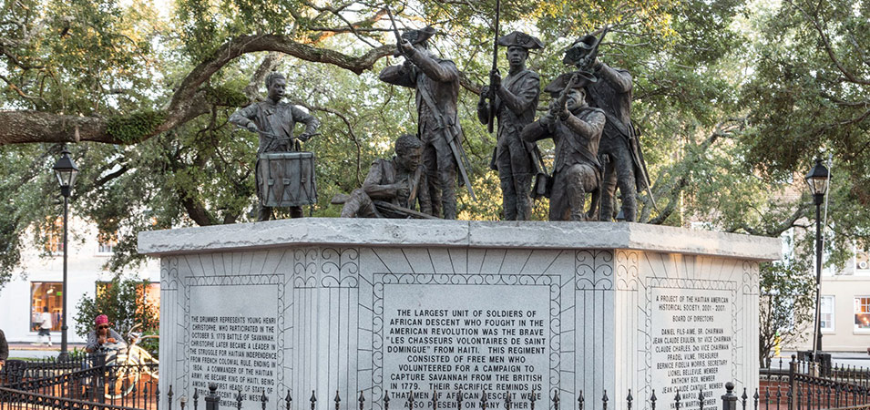 The Haitian Monument on Franklin Square